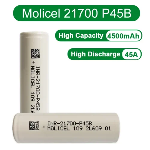 Molicel P45B 21700 4500mAh 45A Battery